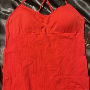 Red Strappy Top